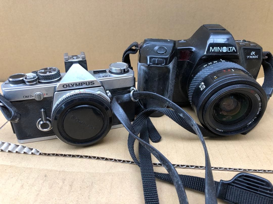 OLYMPUS OM-2 フィルムカメラ フ& MINOLTA α-7700i
