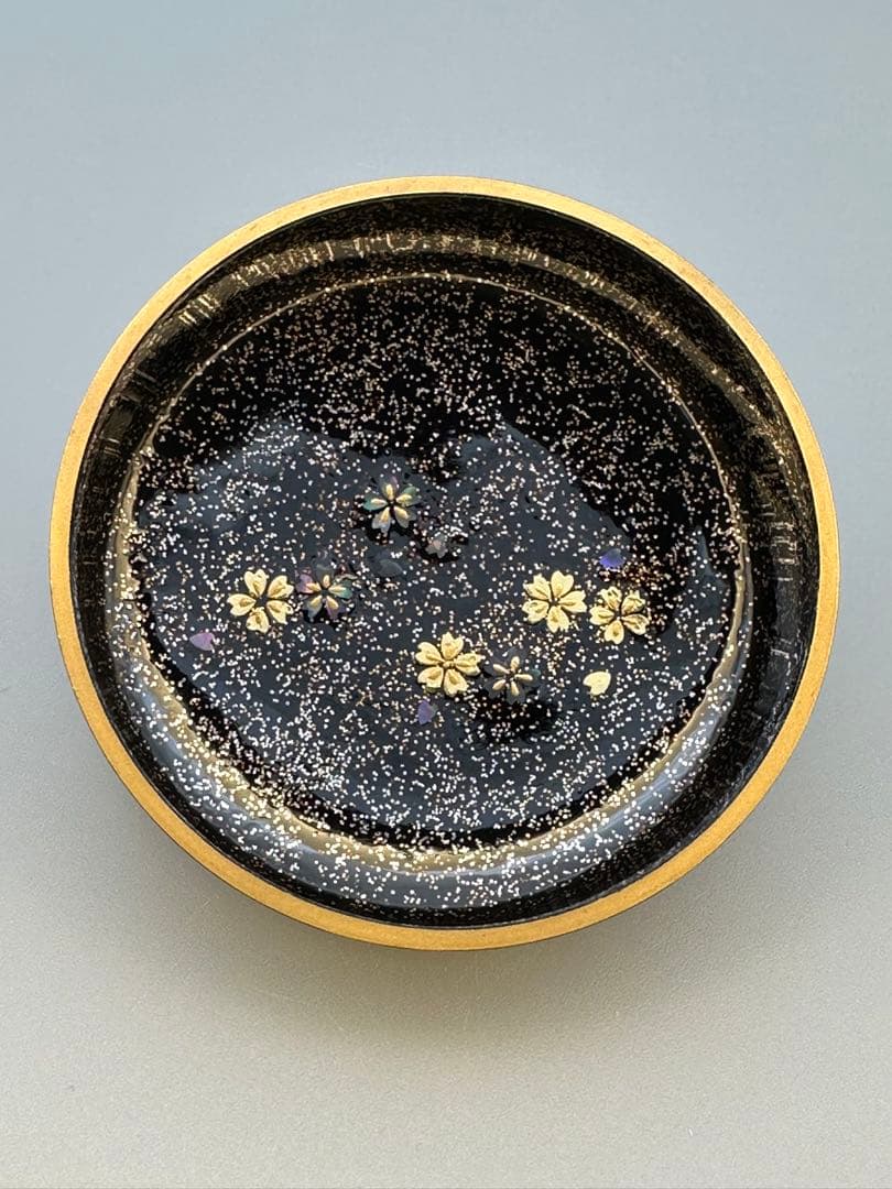 茶道具　棗　難波仁斎　雪月花 蒔絵