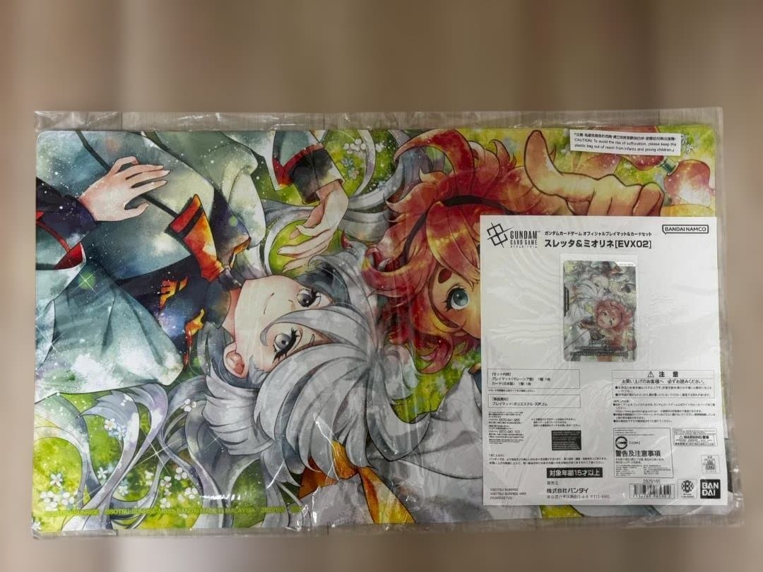 新品 ガンダムカードゲーム スレッタ＆ミオリネ プレイマット カードセット