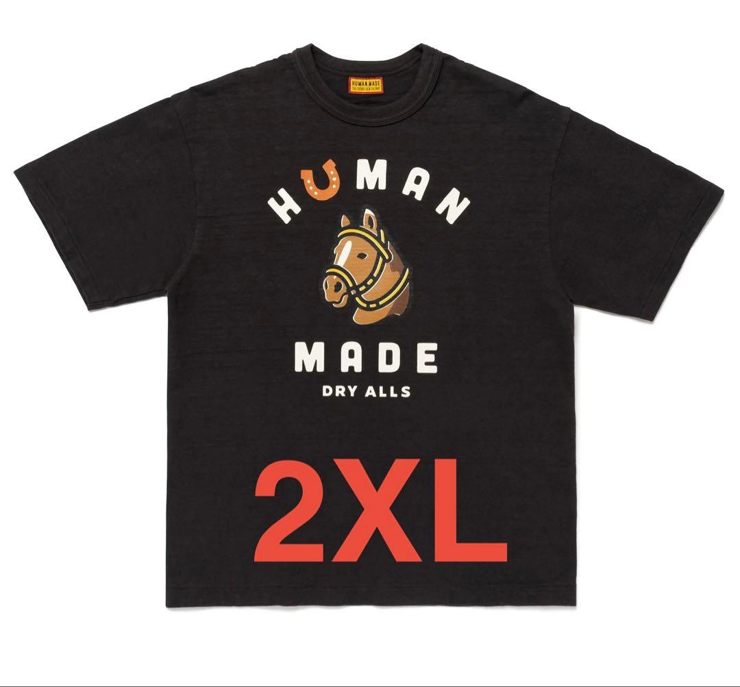 HUMANMADE 半袖T ウマ　黒　2XLサイズ