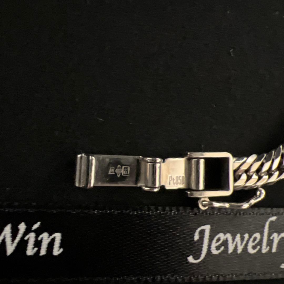 喜平　プラチナ12面トリプル　PT850 ブレスレット11g moko