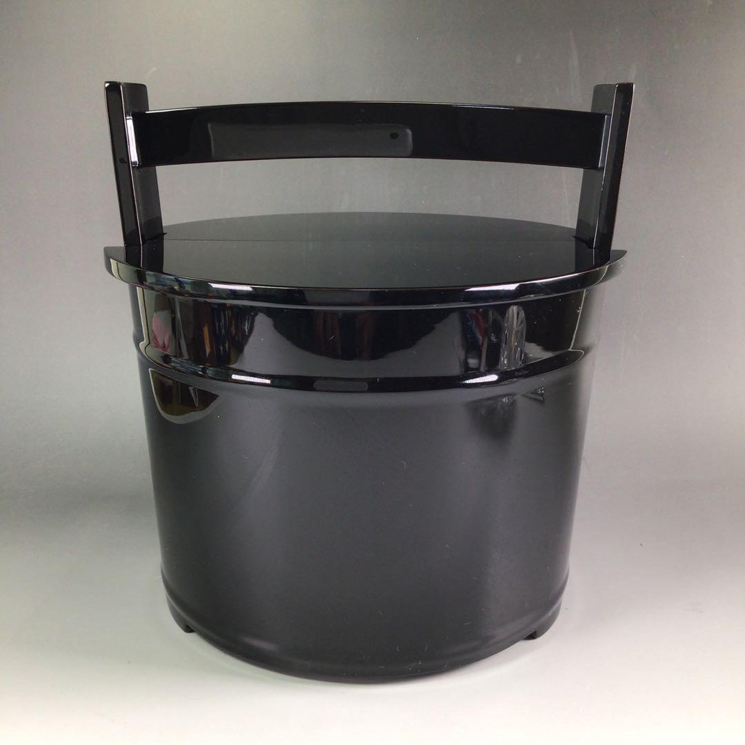 Ｒ５９５　水指　『輪島塗』『手桶水指』　共箱　茶道具