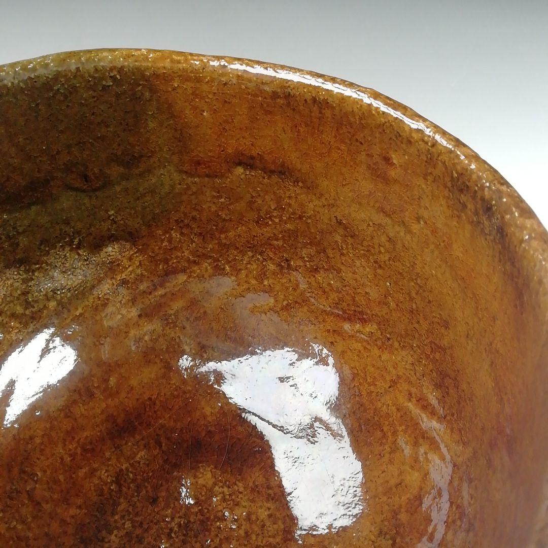 Ｔ５１９　茶碗　『大樋焼』『松雲窯　泉喜仙 造』　共箱　抹茶碗　茶道具