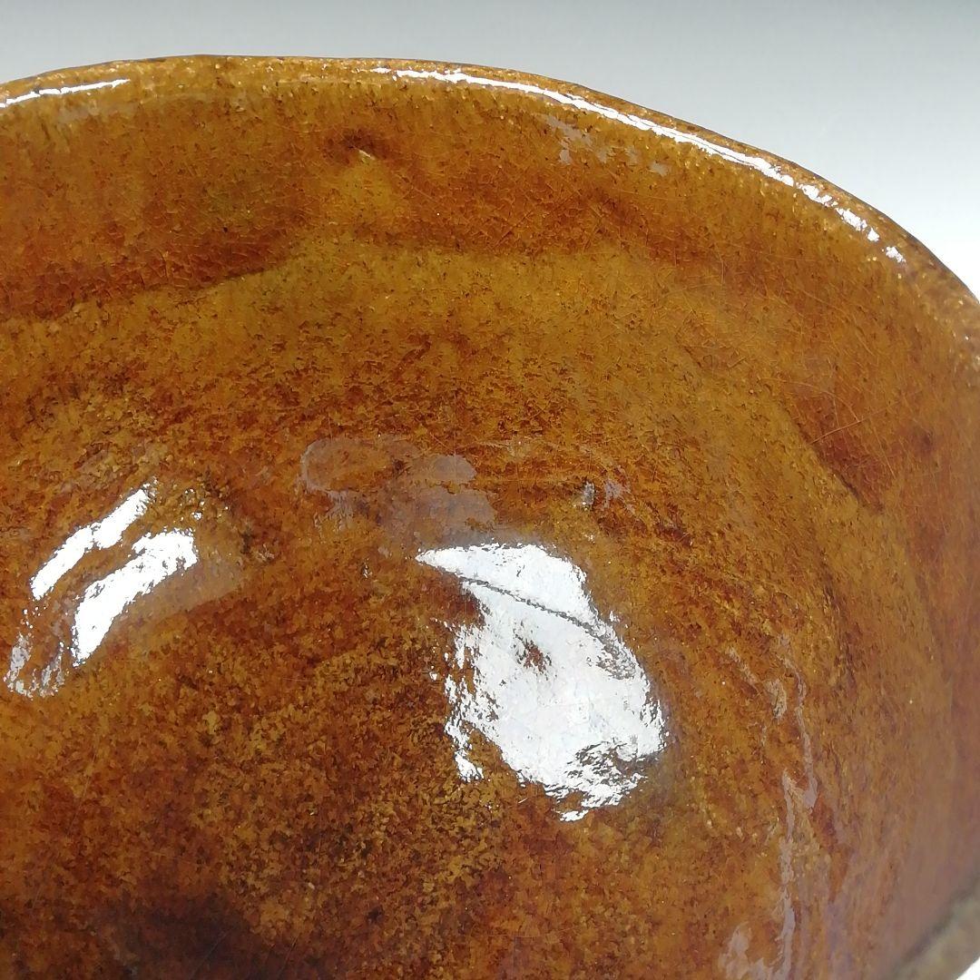 Ｔ５１９　茶碗　『大樋焼』『松雲窯　泉喜仙 造』　共箱　抹茶碗　茶道具