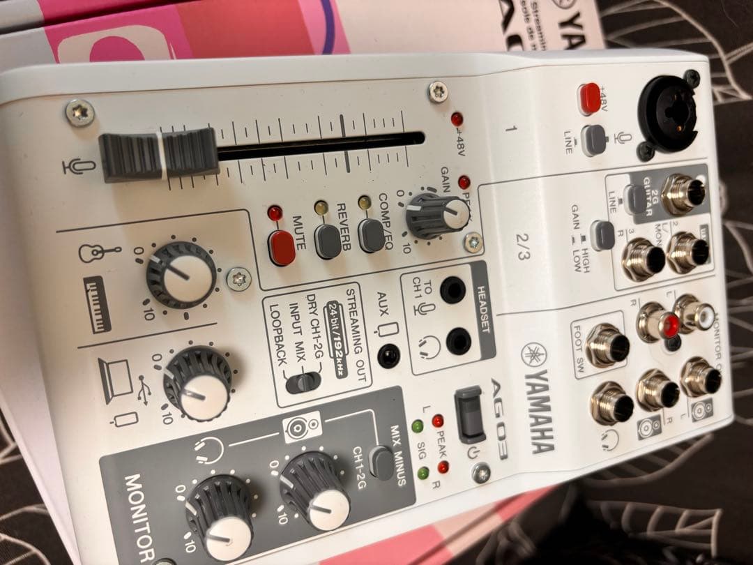 Yamaha AG03 ライブストリーミングミキサー インターフェース