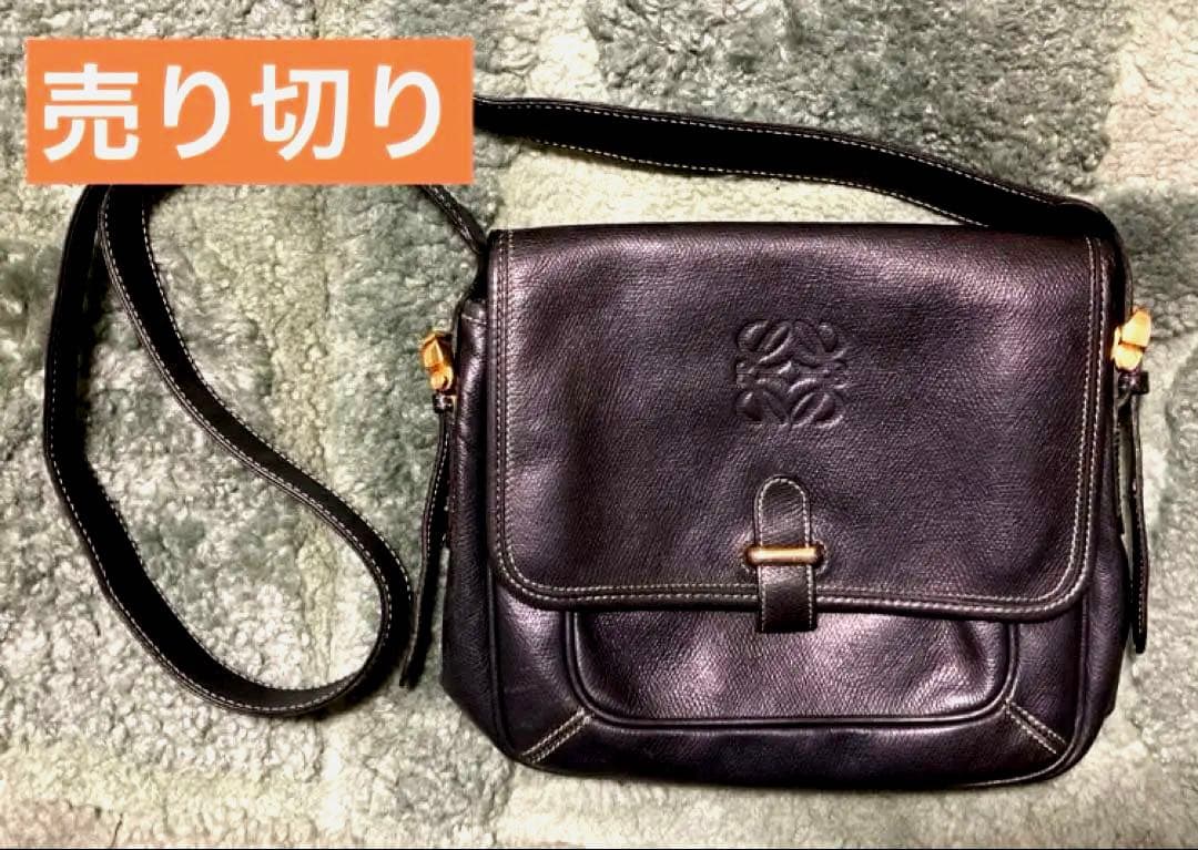 【再値下げ】 美品 LOEWE ロエベ アナグラム ショルダー レザー