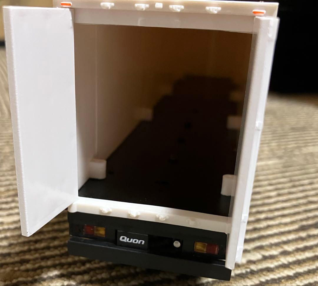 1/50Quon ホワイト トレーラー ミニカー