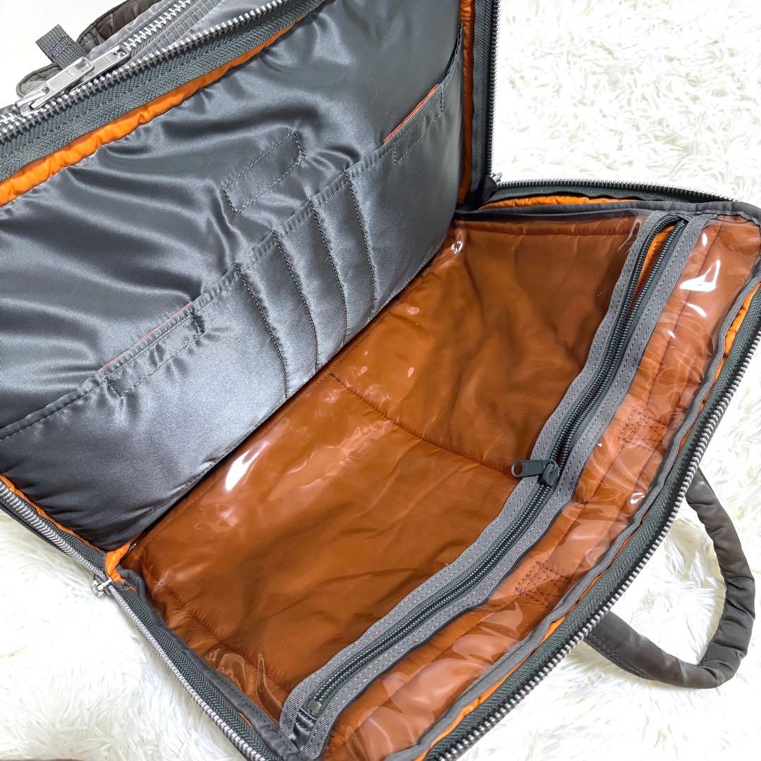 PORTER タンカー 2way ビジネスバッグ リュック　大容量　グレー