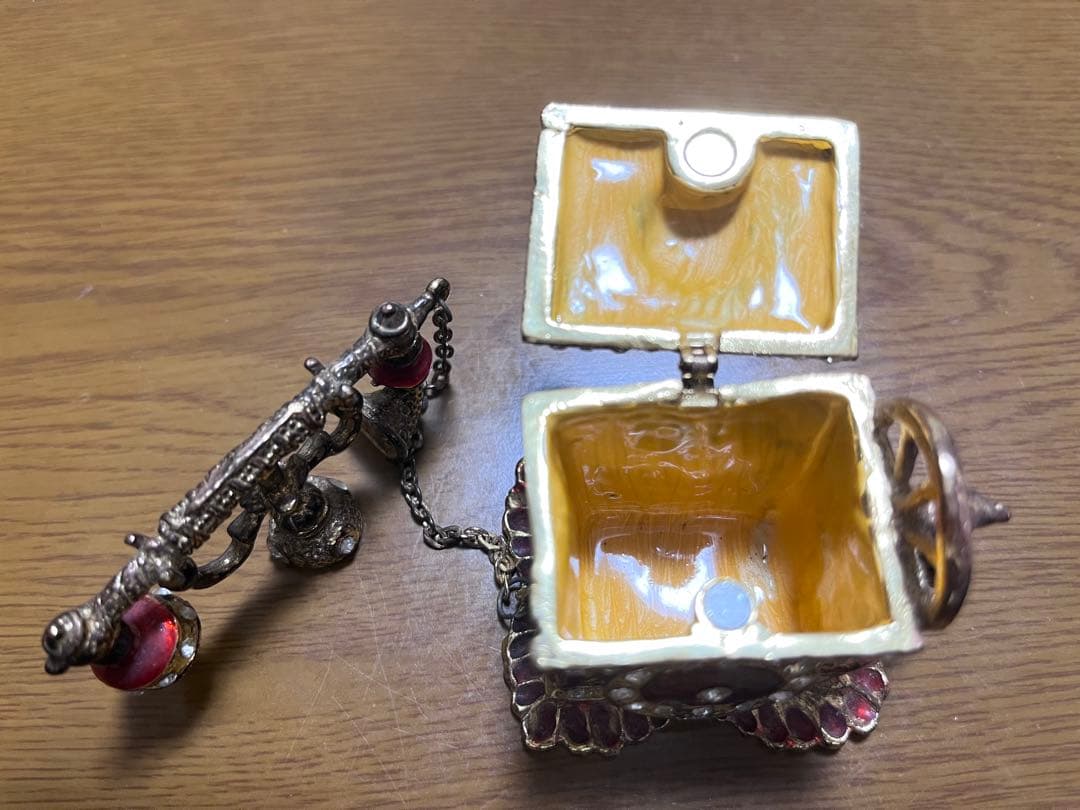 アンティーク 電話 受話器 ジュエリーボックス 小物入れ アクセサリーケース