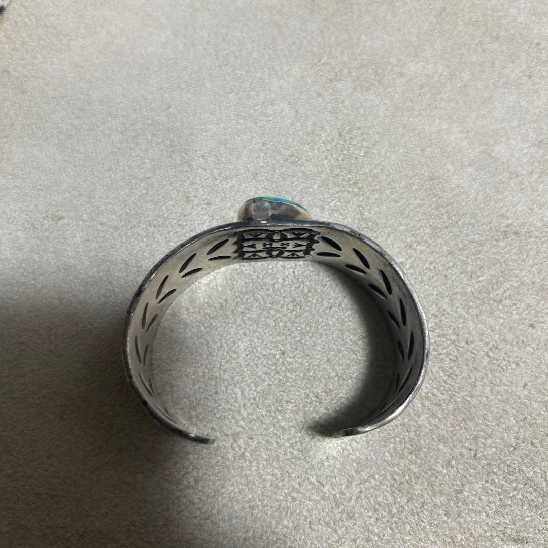 インディアンジュエリー　ターコイズ　ハーマンスミス　バングル