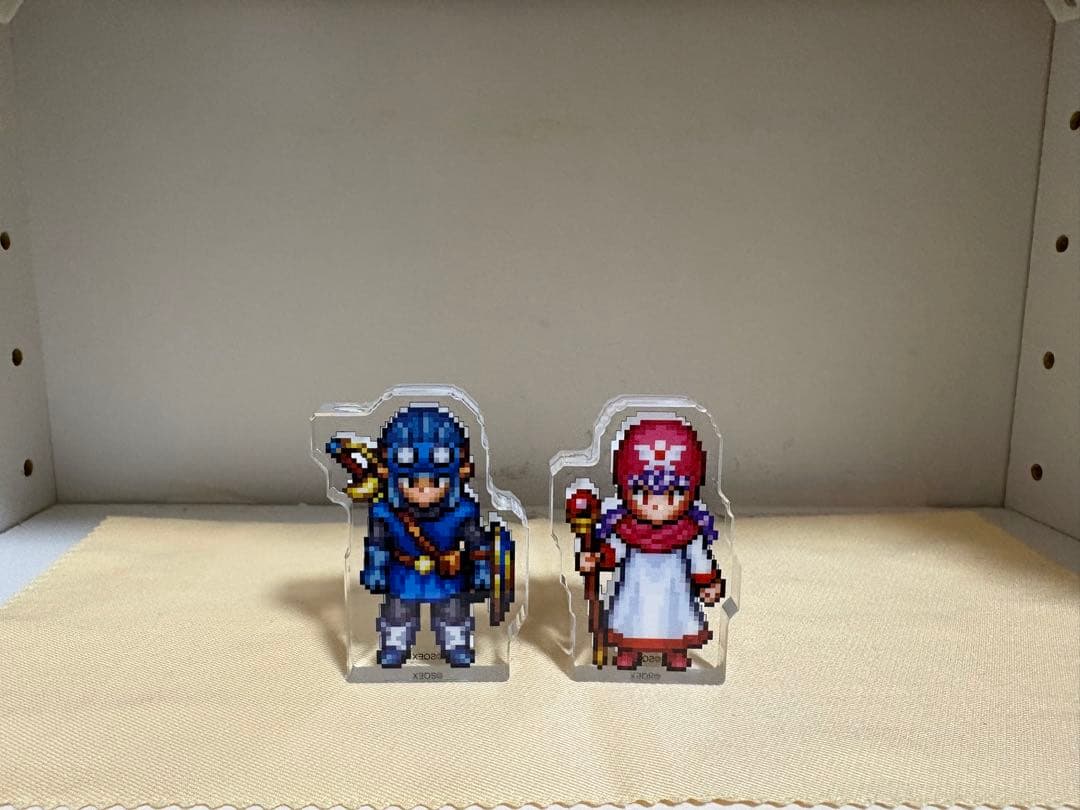 ドラゴンクエストⅠ.Ⅱ アクリルブロック 勇者 ローラ姫 ロトの子孫 勇者セット