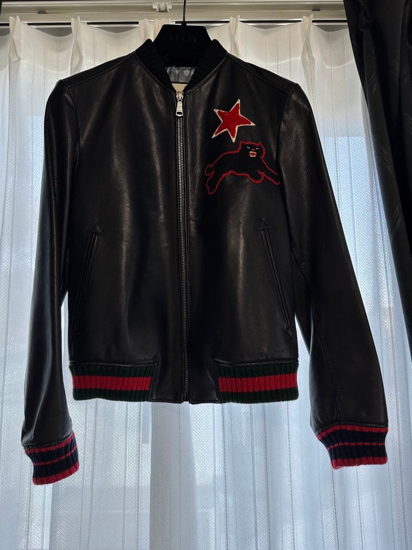 H*i様 GUCCI ライダース　レザージャケット