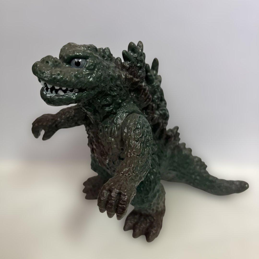 ゴジラ ソフビ ポピー キングザウルスシリーズ 足型 当時物 美品 フィギュア