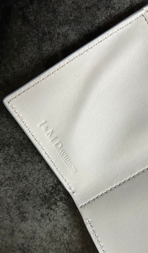 【未使用品】J&M DAVIDSON/スタッズ三つ折り財布/グレー