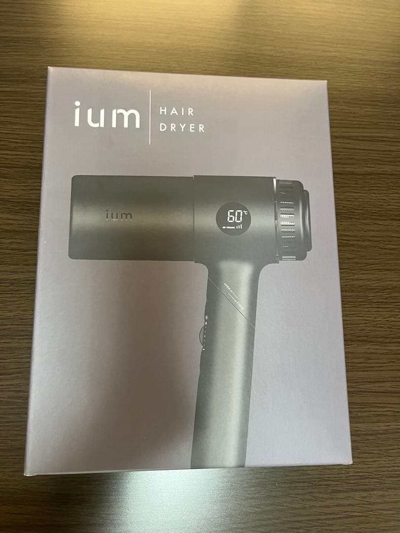 ium ヘアドライヤー 温度調整機能付き ium ヘアアイロンセット