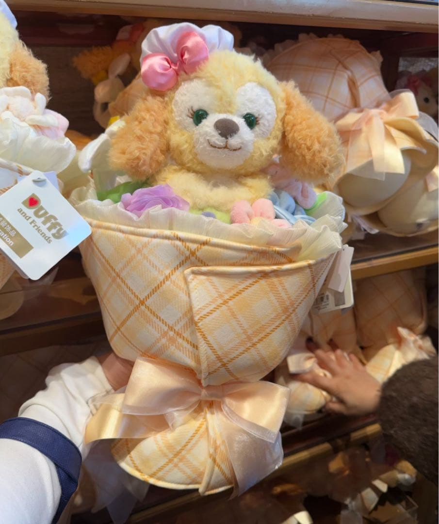 上海ディズニー　クッキーアン　お花　ぬいぐるみ