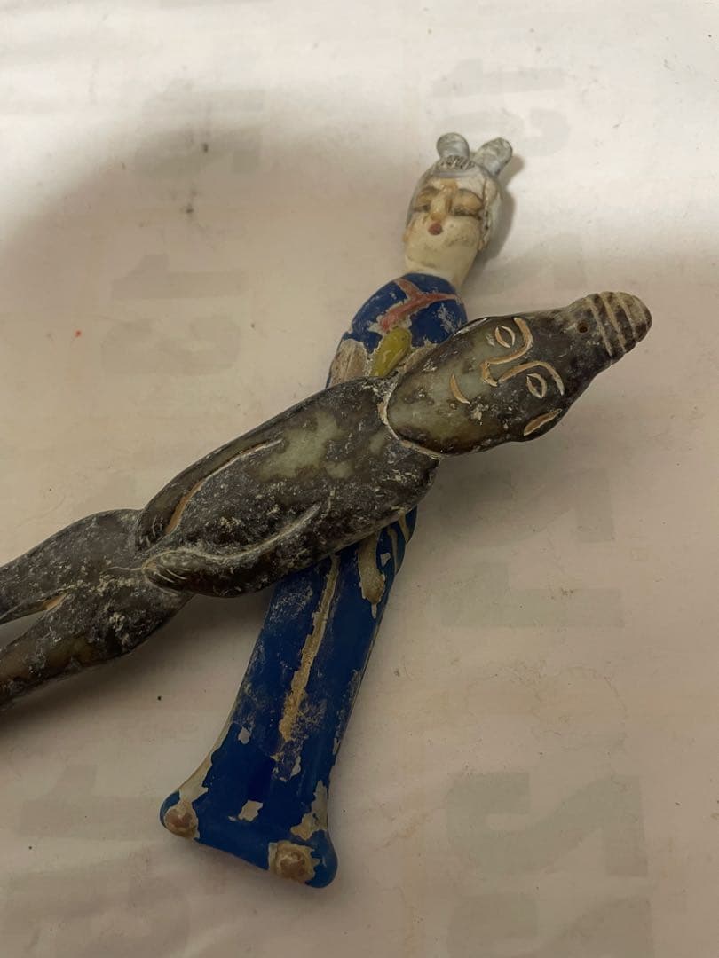 中国美術　人物像　玉石彫刻　古美術