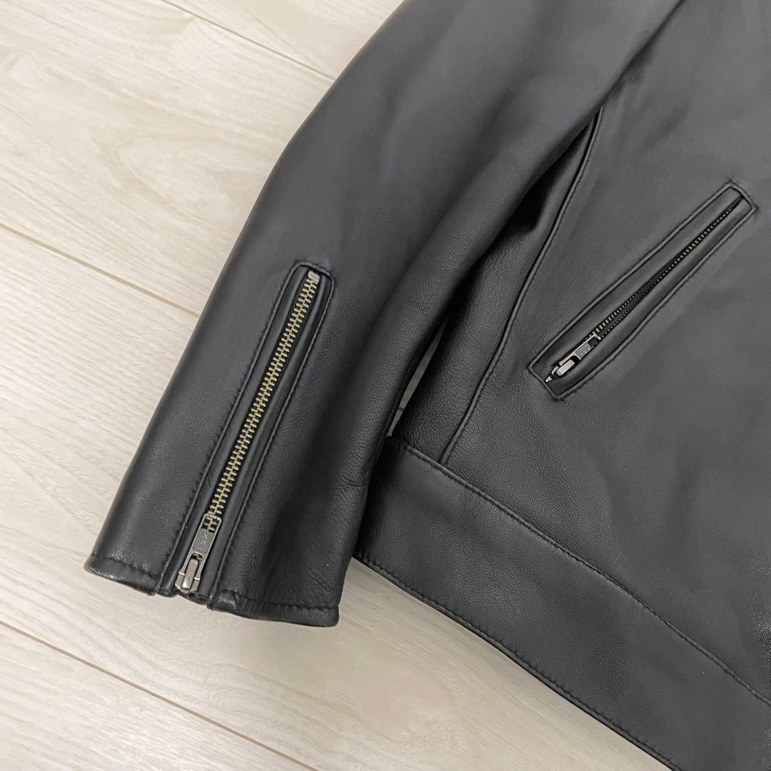 高級✨TAKEO KIKUCHI タケオキクチ　ライダースジャケット　ラムレザー