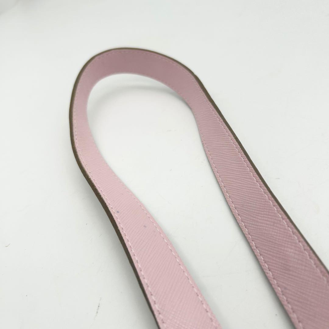 未使用級　A.D.M.J　ショルダーストラップ　クリスタル　ビジュー　レザー