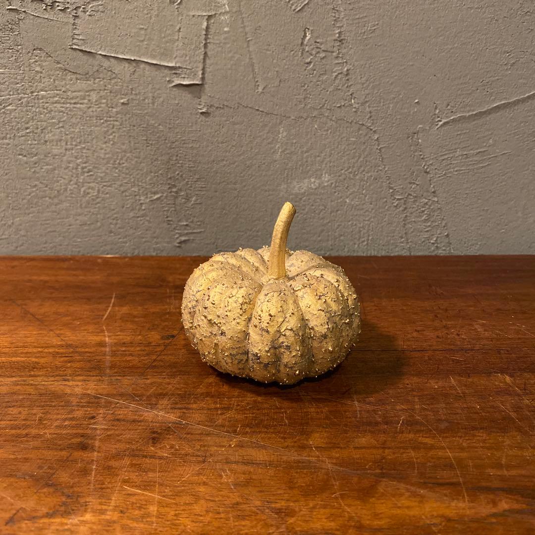 寺田康雄 豊窯 金滴 南瓜 かぼちゃ オブジェ 置物 共箱付き インテリア