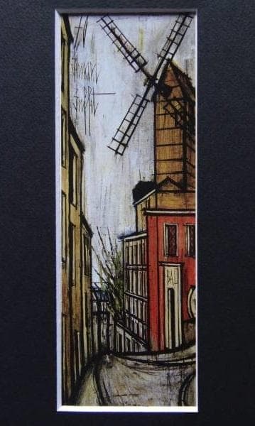 ベルナール・ビュッフェ「PAYSAGES DE PARIS-Moulin de