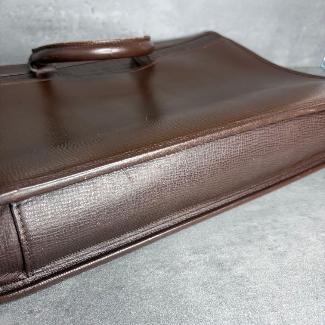 【希少】BURBERRY 本革 ブリーフケース ビジネス ノバチェック A4可