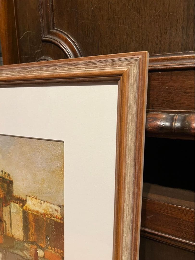 ユトリロ 絵画 ミュラー通り額縁 アート インテリア