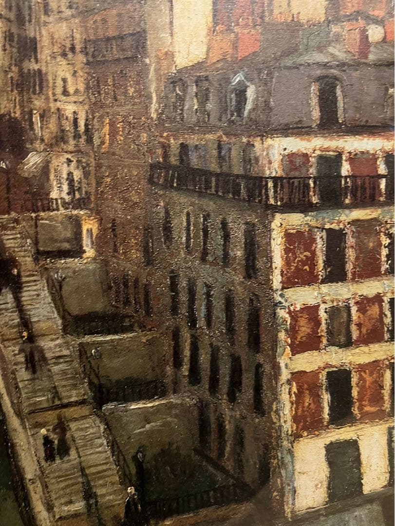 ユトリロ 絵画 ミュラー通り額縁 アート インテリア