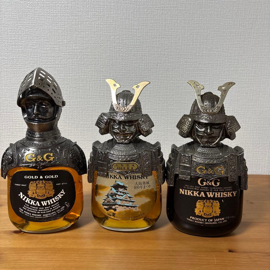 ニッカウイスキー　G&G 鎧　大阪築城400年記念　３点セット　未開封