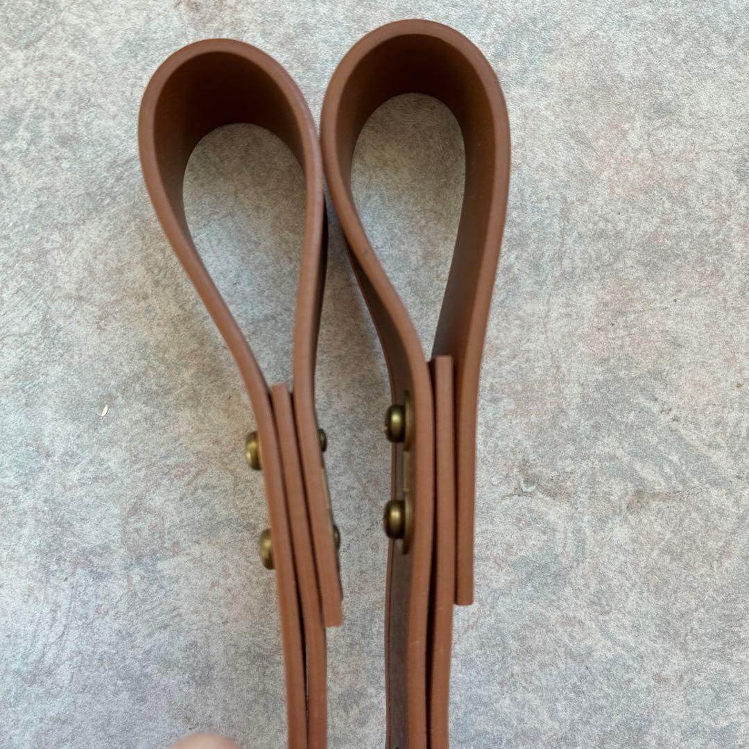 バス車両部品 吊り革 丸型 クリーム ブラウン グレー 希少 非売品