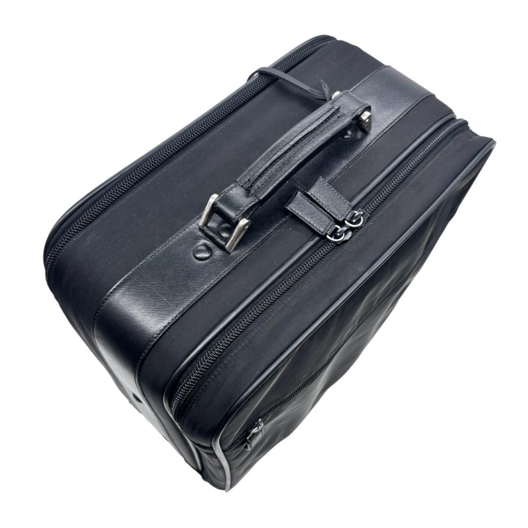 プラダ スーツケース ブラック ナイロン 2輪 メンズ