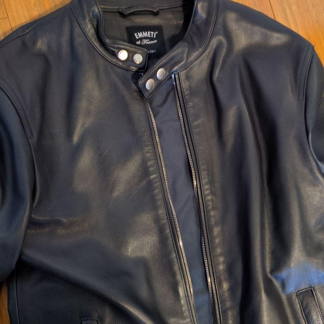 EMMETI エンメティ ブラック レザー シングルライダース 美品