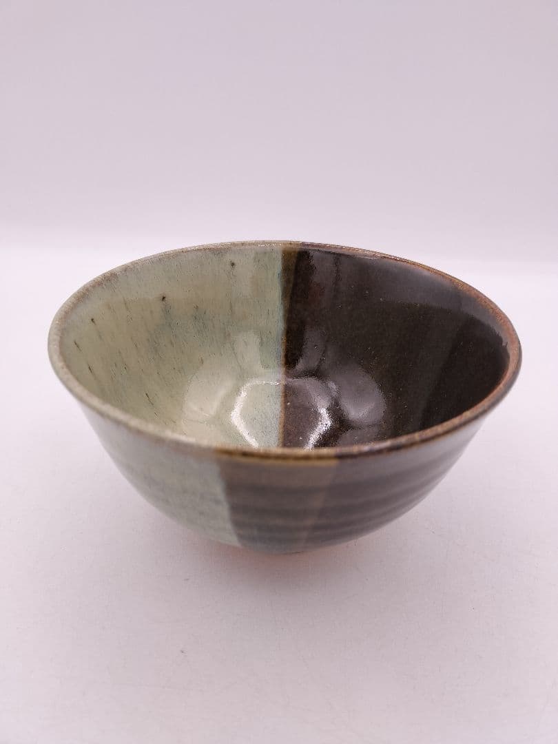 c596 数茶碗 朝鮮唐津 片身変り 10客 武村利左衛門 木箱 茶道具 古物