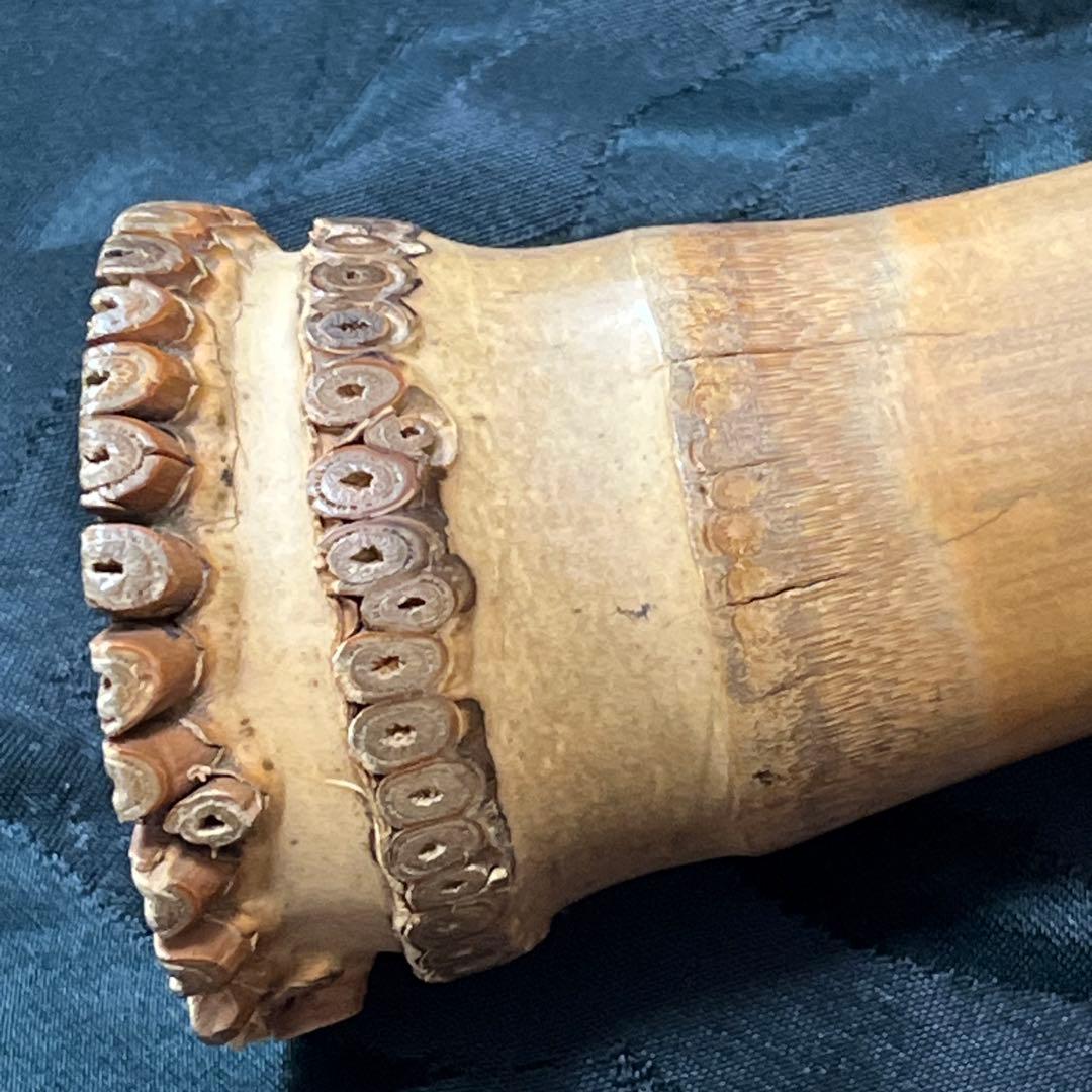 尺八 琴古流 在銘 二尺一寸管 中継ぎ籐巻き金？三線 【音出し確認済み】