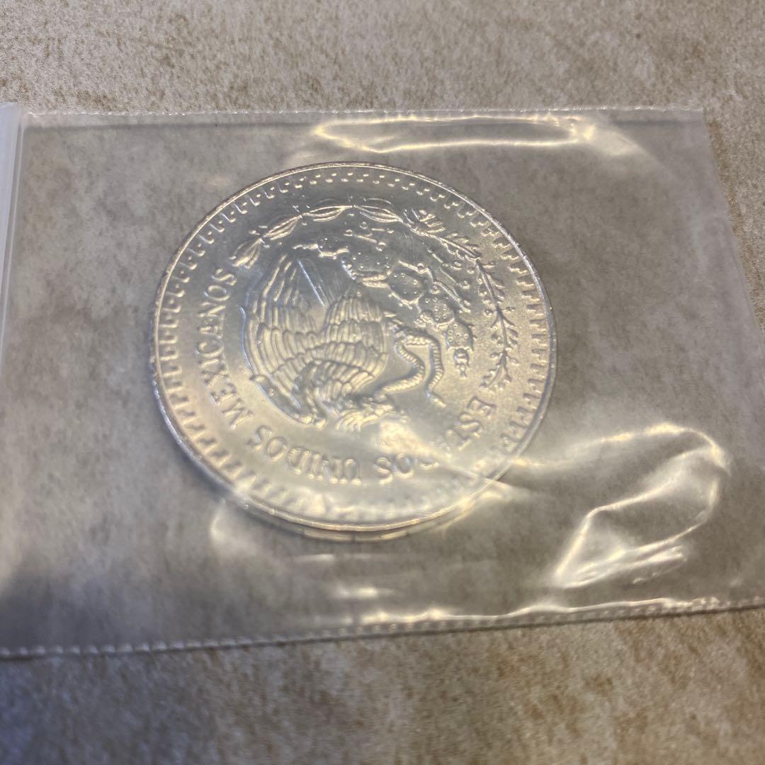 1986年 1onza メキシコ銀貨