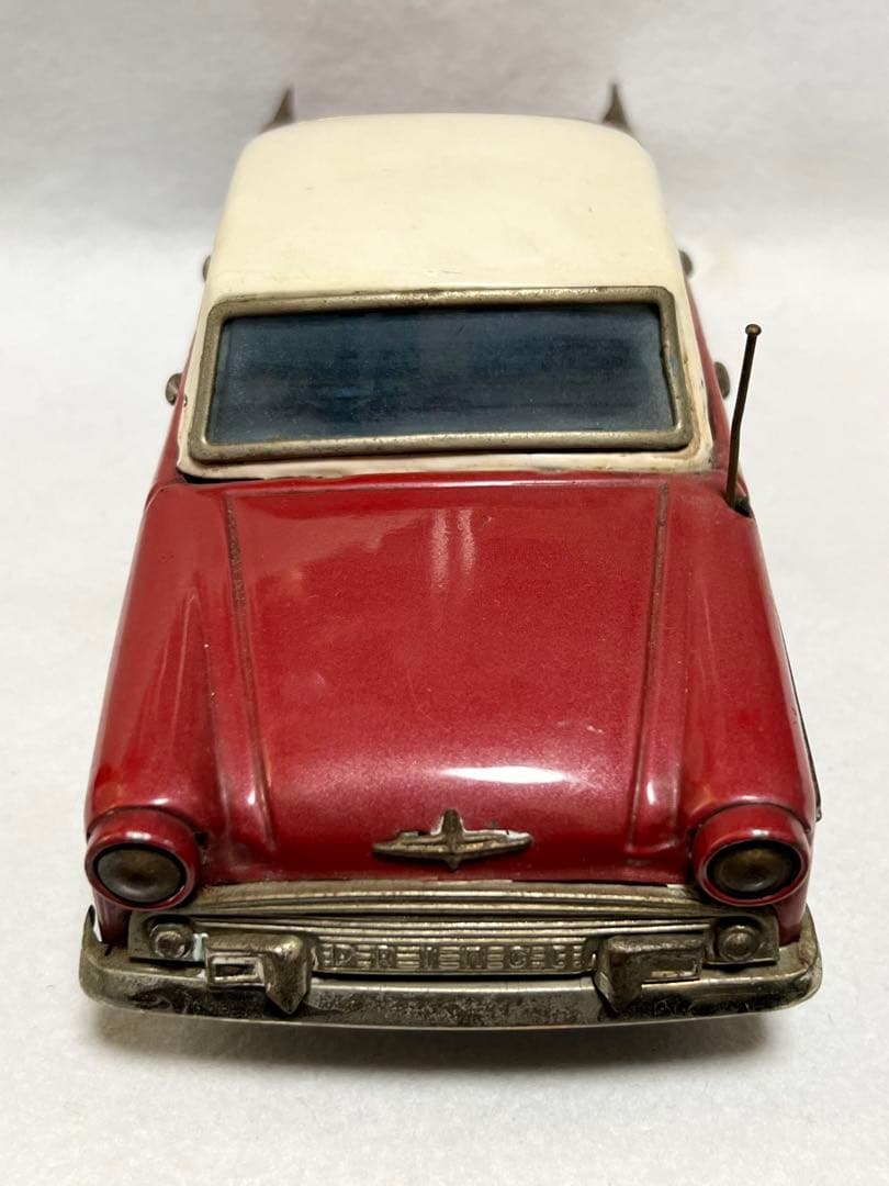 昭和レトロ初代プリンススカイライン　赤色　ブリキ BANDAIバンダイ