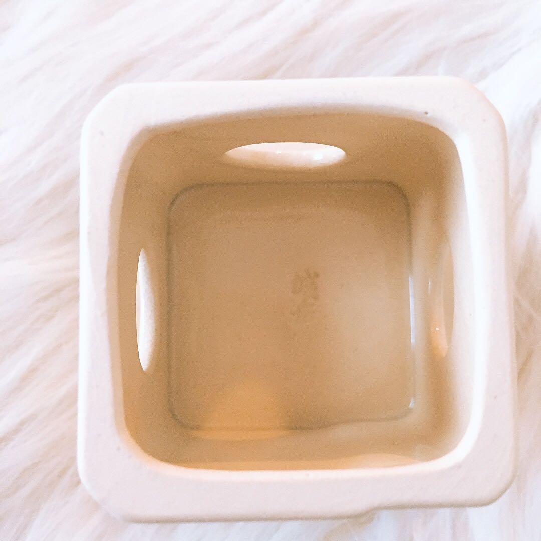 茶道具　蓋置　色絵三方蓋置　城岳窯　橋本城岳造