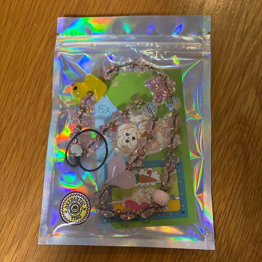 【正規品】String Ting ストリングティング　ストラップ　ピンク　アヒル