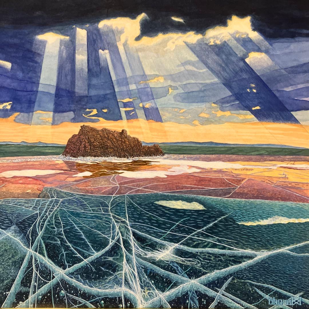 凍結のバイカル湖