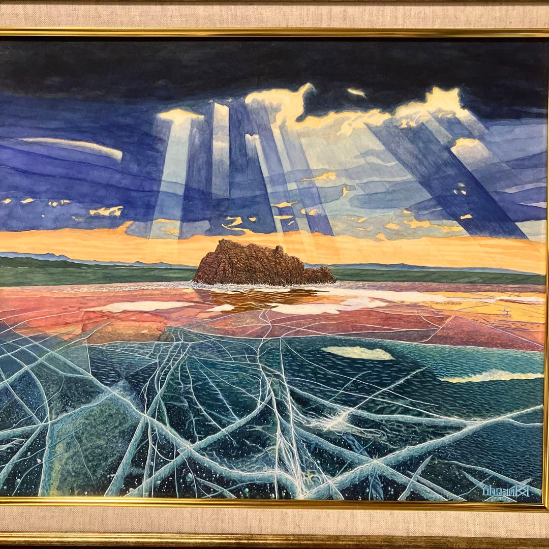 凍結のバイカル湖