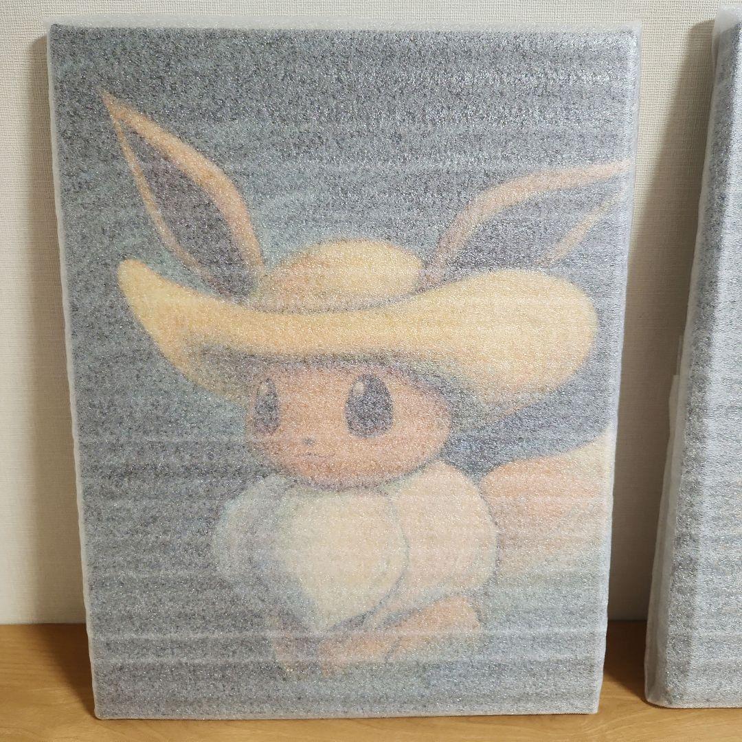 ゴッホピカチュウ　ゴッホイーブイ ジクレーキャンバスアート　Sサイズ　枠なし