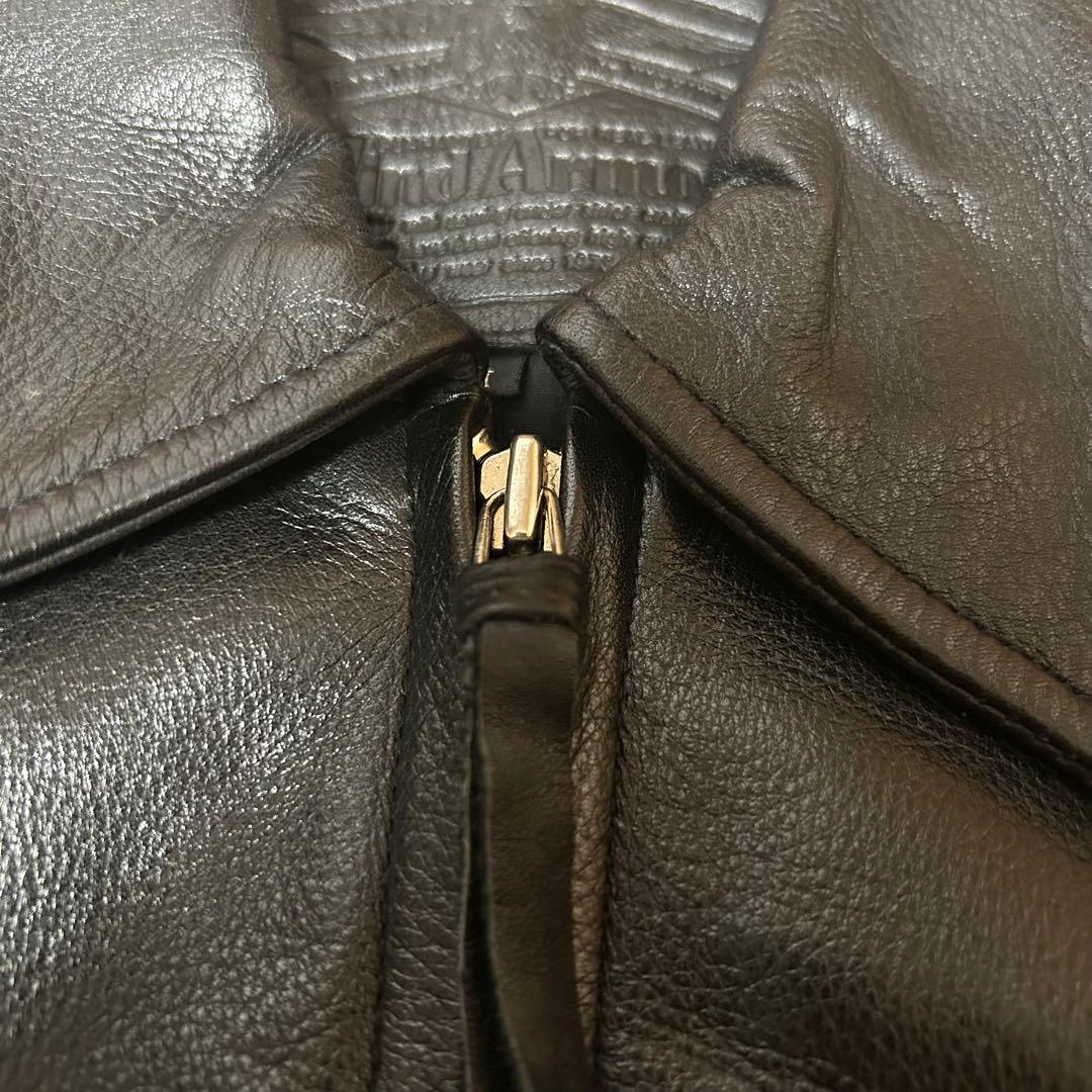 WindArmor アメリカ製本革 00s ライダースジャケット ブラック 短丈