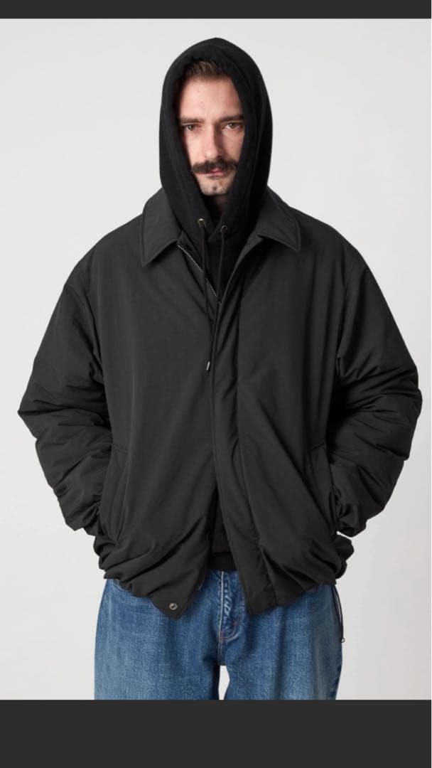 25AW ＜Steven Alan＞ ダルマ バルカラー ジャケット Ⅱ 黒