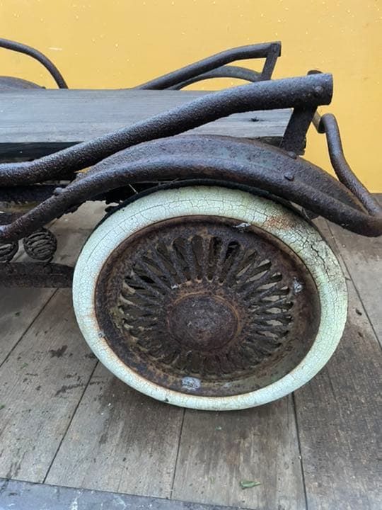 荷車 台車 乳母車 昭和レトロ 鉄製 サビ 引き取り大歓迎