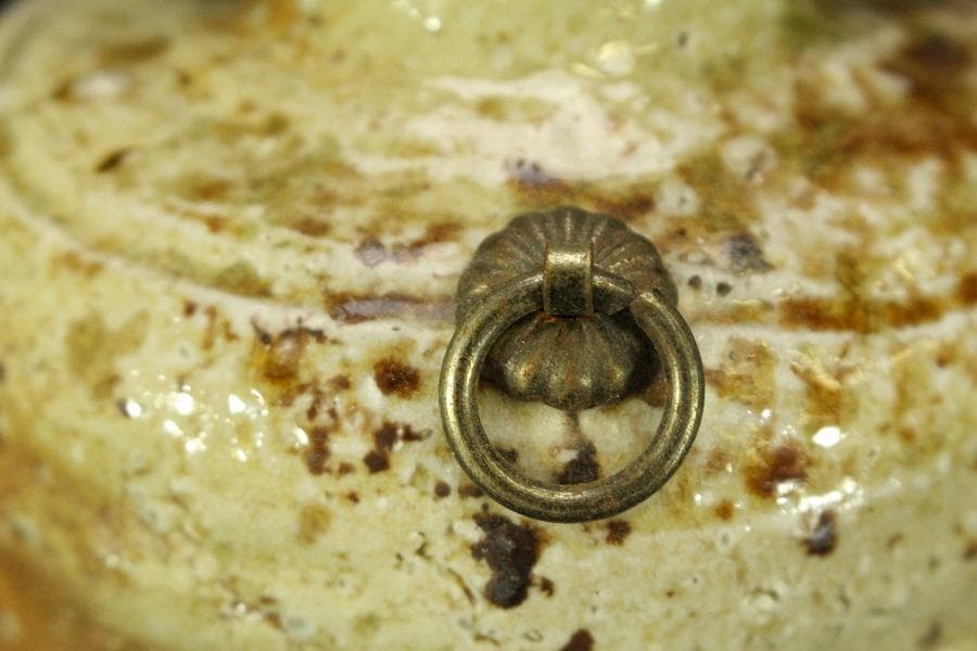 信楽焼 掛花入 高橋楽斎作 在印 美品(A600)