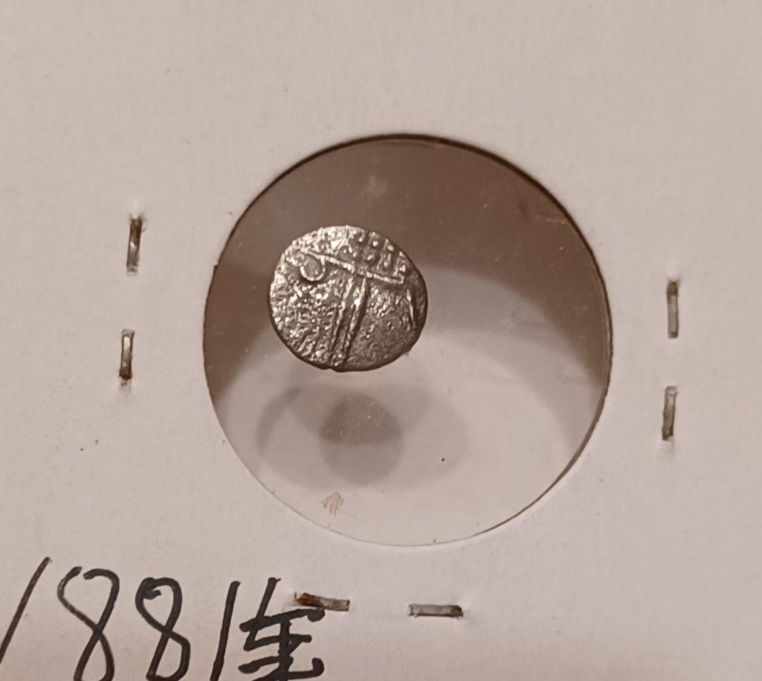 【1881年】 インド(印度) 様式化されたライオンと様式化されたイノシシの銀貨