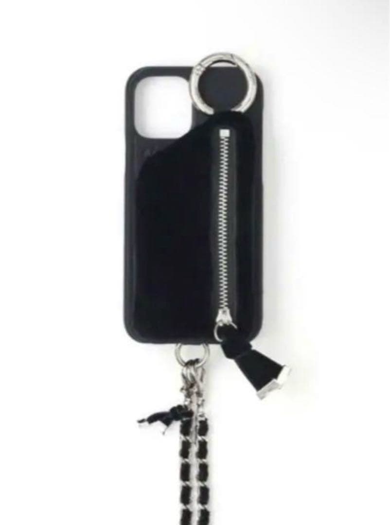 Ajew エジューiphone15proケース 15pro ベロア ブラック