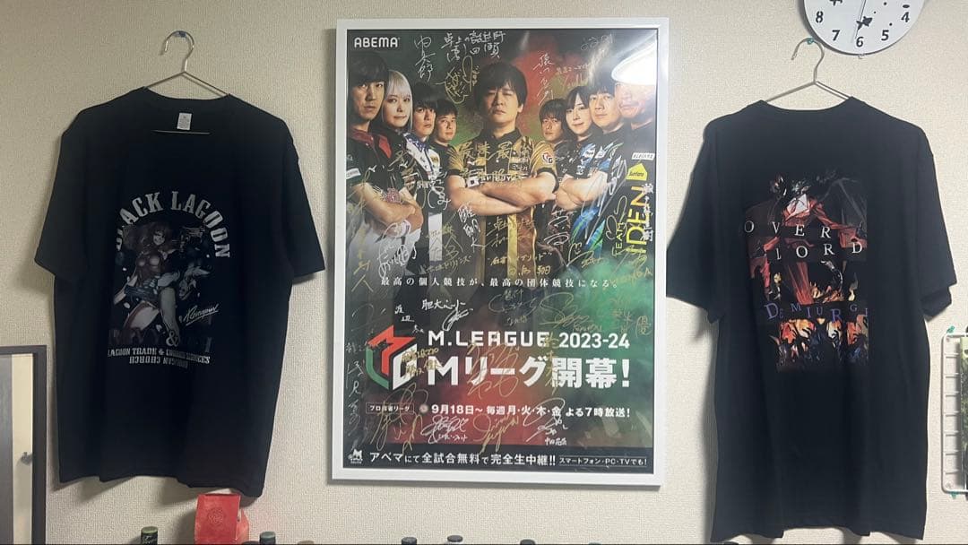 激レア即日発送)Mリーグ 全選手サイン入りA1ポスター