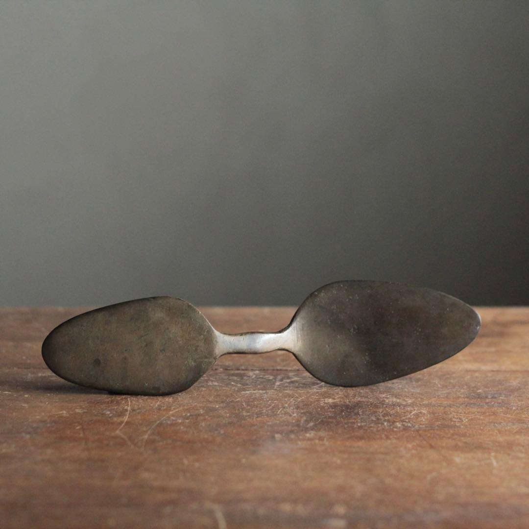 古い 道具 真鍮製 コテ 古道具 アンティーク オブジェ