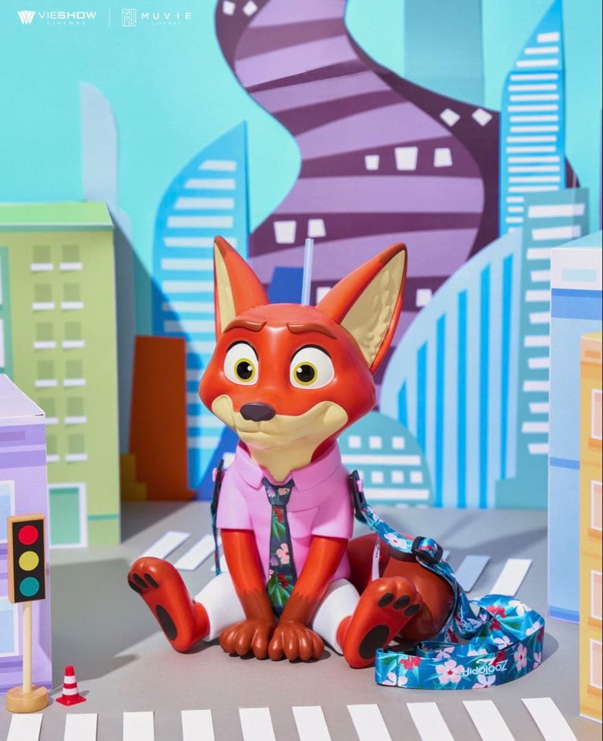 台湾映画館限定 ズートピア2 　サイドショルダー付きドリンクカップ　ニック